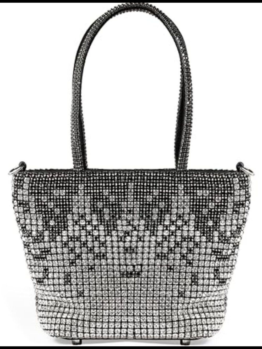 Handmade Crystal Rhinestone Evening Tote Crossbody Bag Detachable Chain